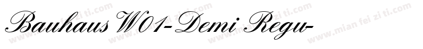 BauhausW01-Demi Regu字体转换